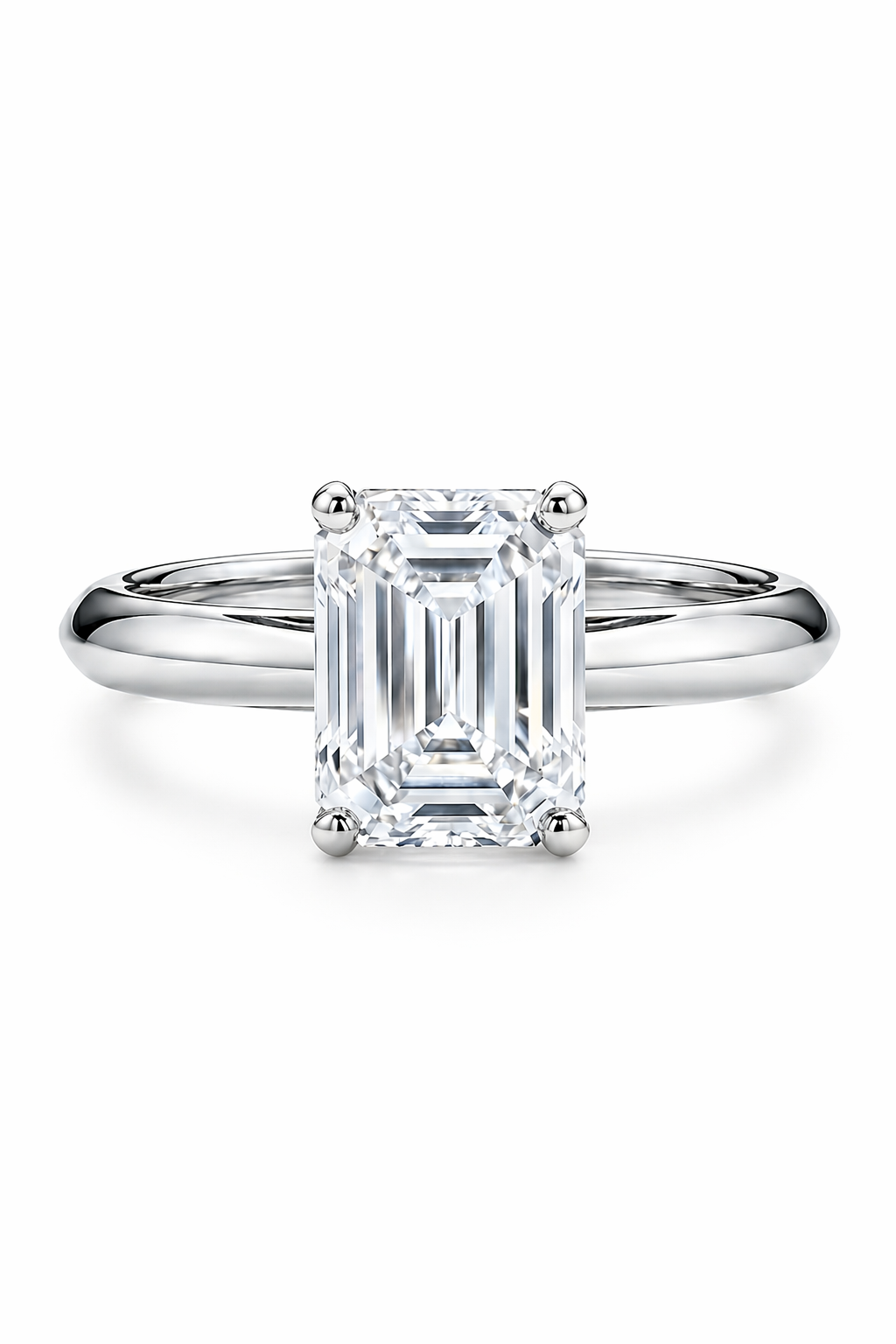 The Mies | Emerald-Cut Architectural Solitaire