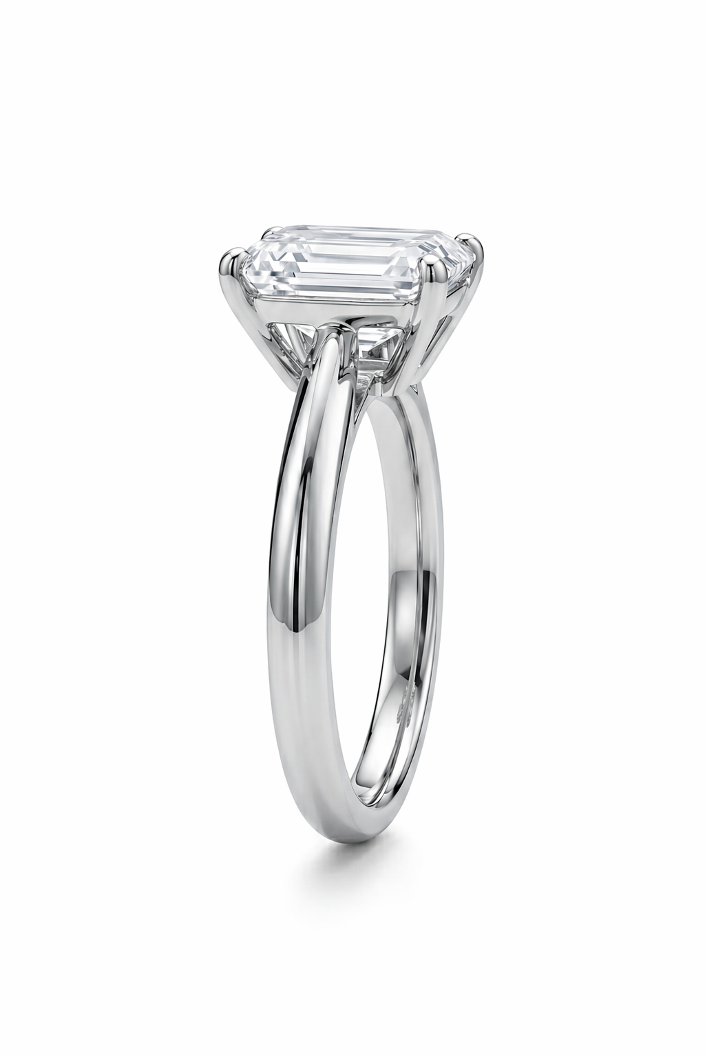 The Mies | Emerald-Cut Architectural Solitaire