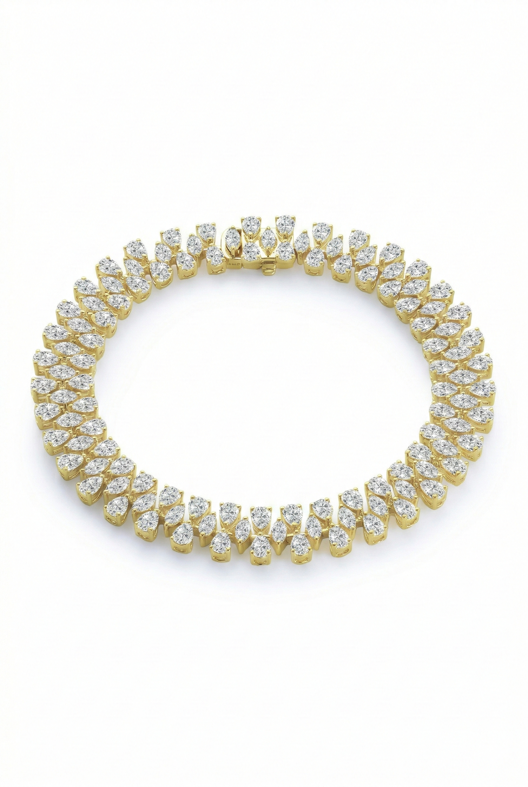 The Lace | Pear-Cut Woven Bracelet