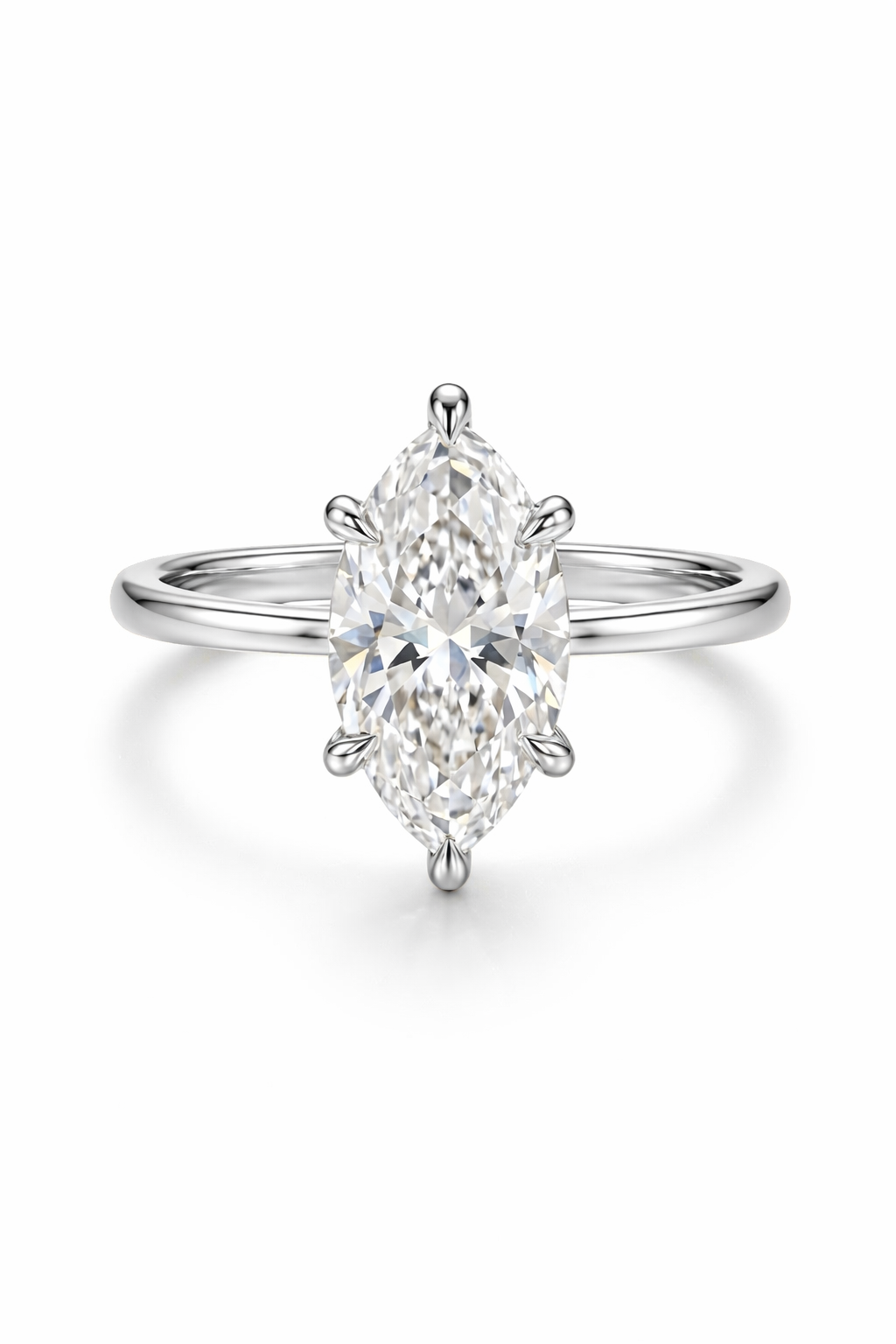 The Navette | 18k Gold Marquise Solitaire
