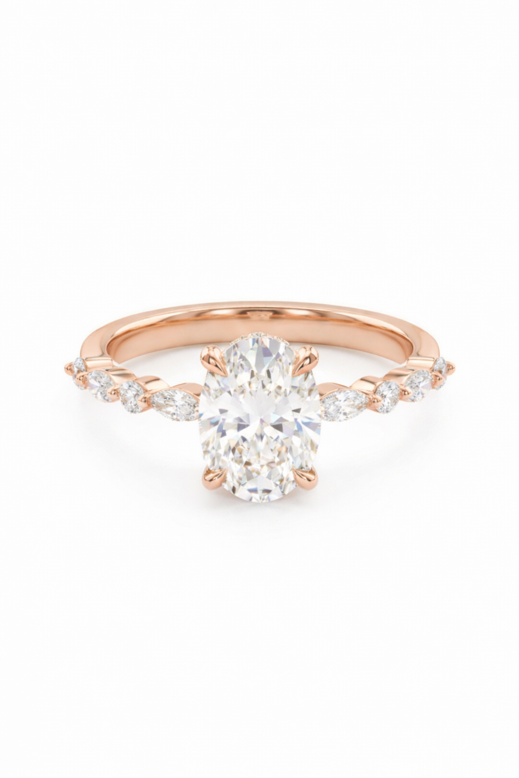 The Olive | Marquise Vine & Oval Ring
