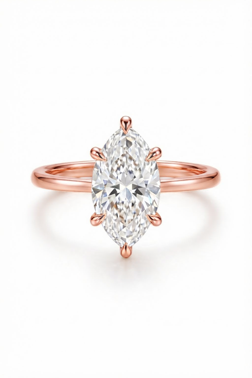 The Navette | 18k Gold Marquise Solitaire
