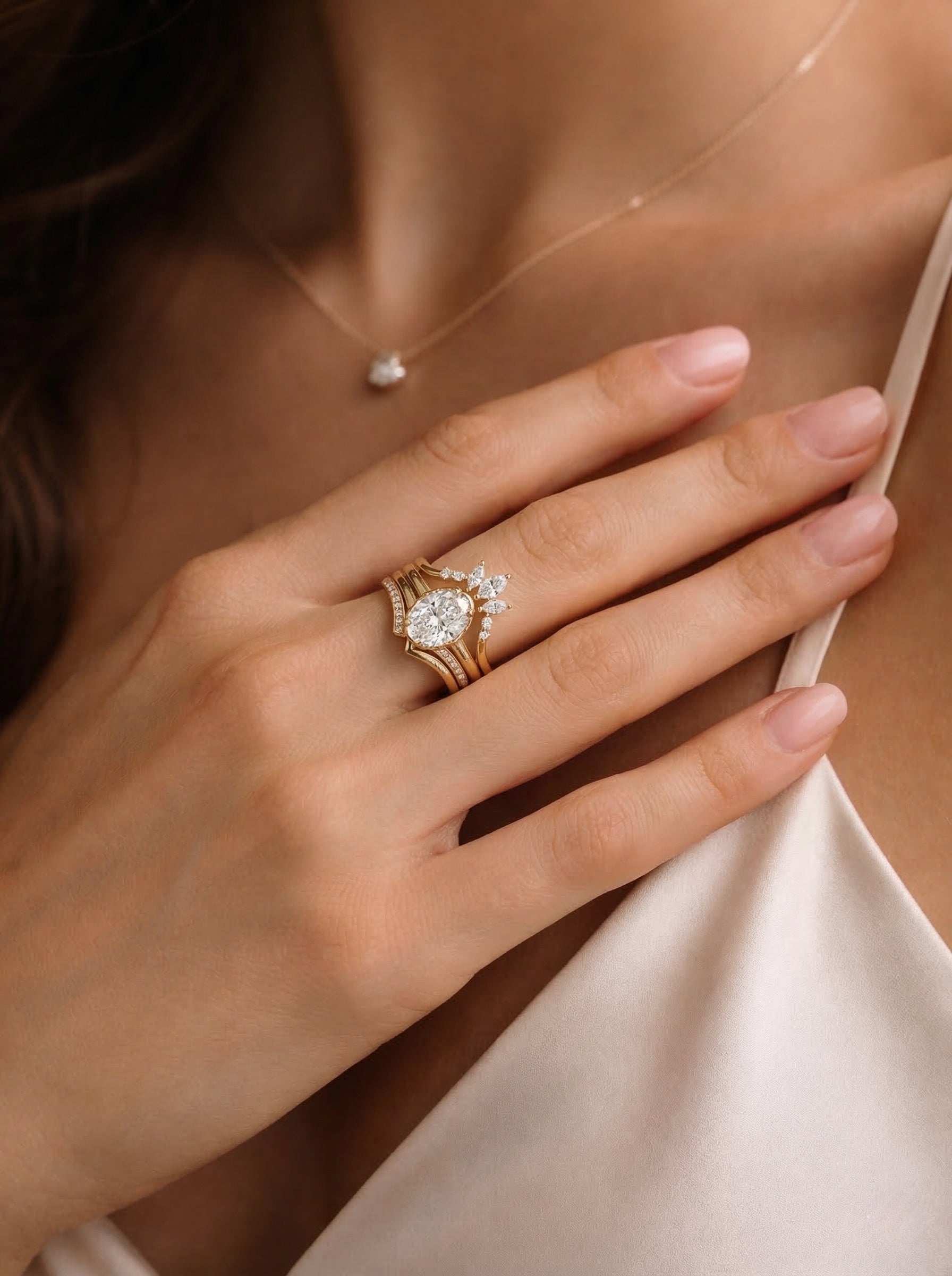 The Empress | Oval Solitaire Ring Stack Suite