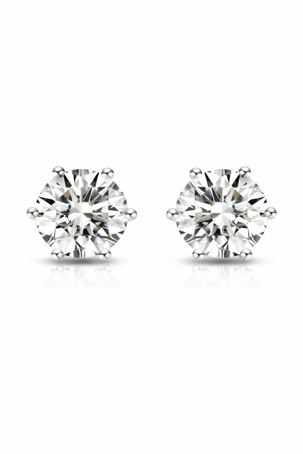 The Stella | Six-Prong Diamond Studs