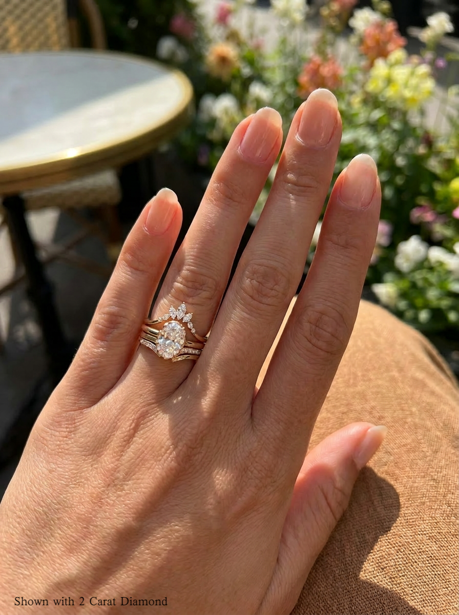 The Empress | Oval Solitaire Ring Stack Suite
