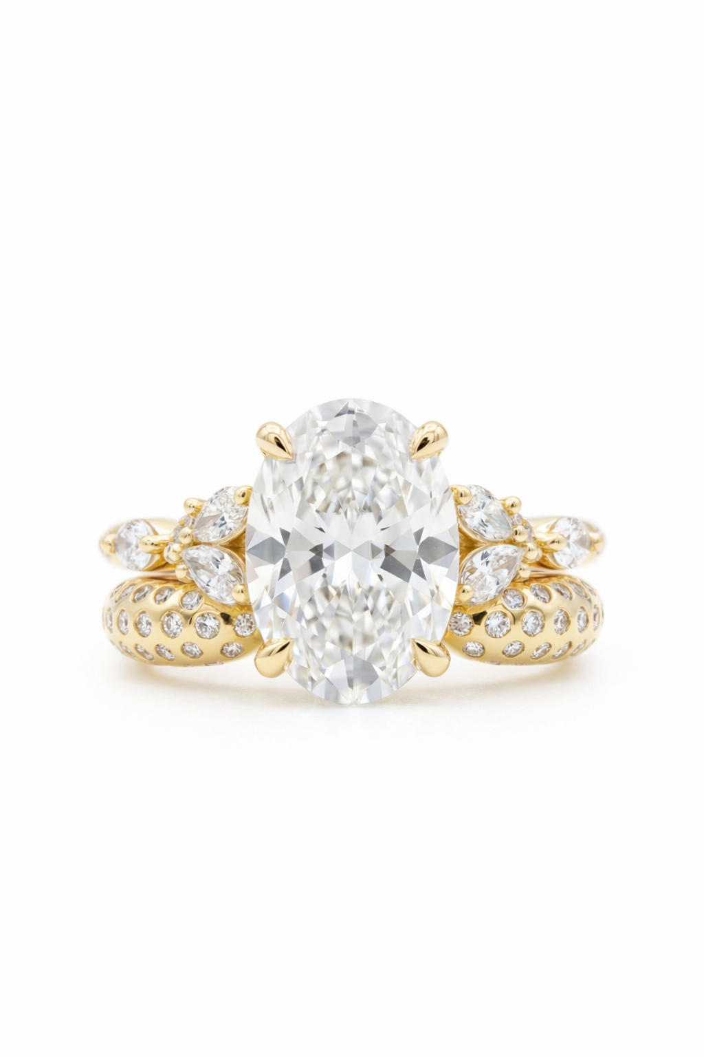 The Reef | Oval Cluster "Bubble" Ring