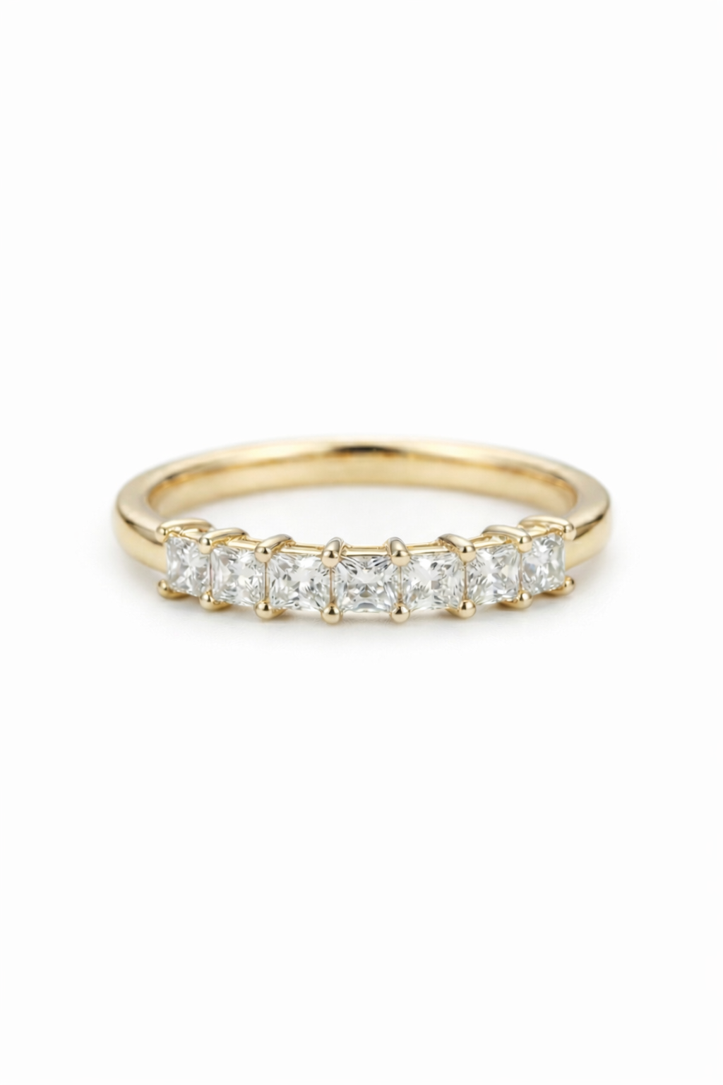 The Domino | Princess Cut Eternity Band