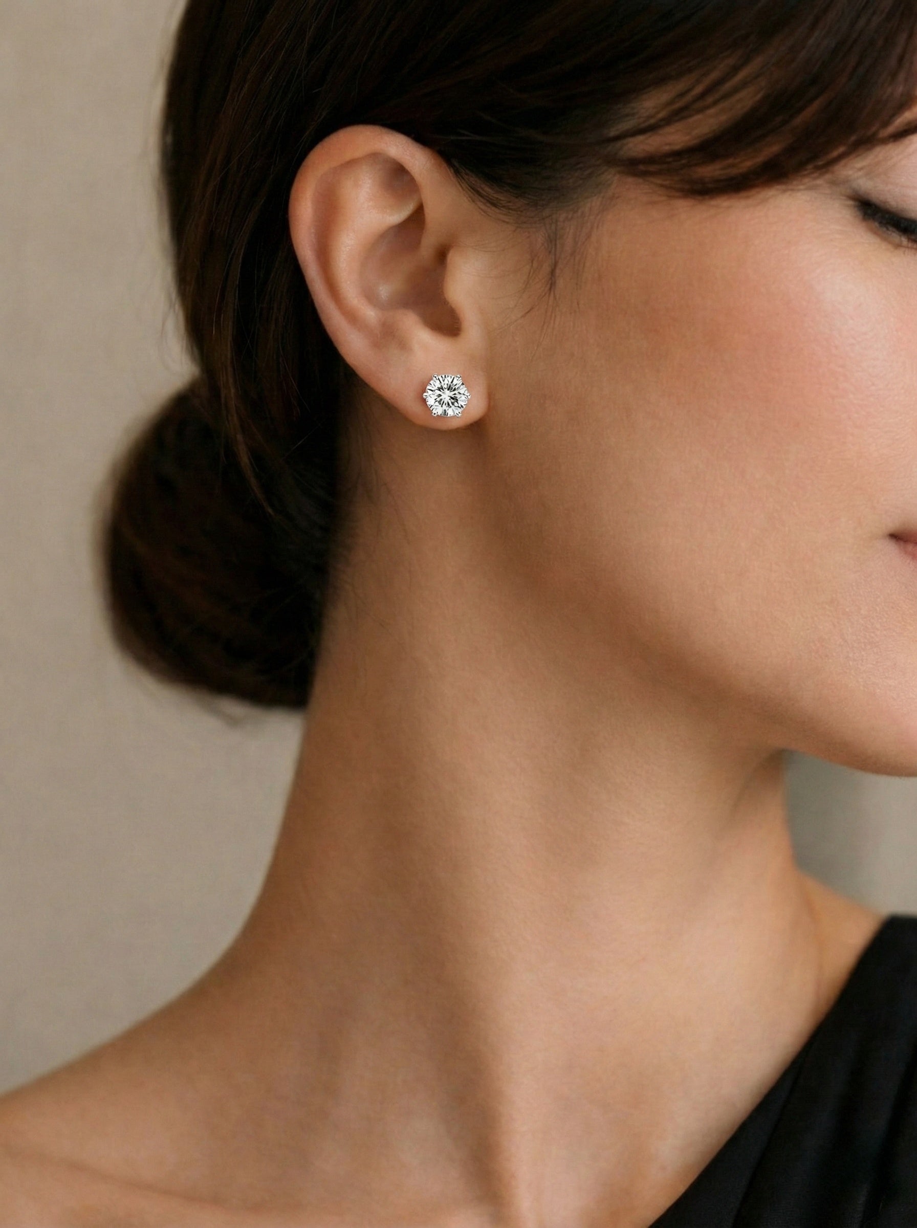 The Stella | Six-Prong Diamond Studs