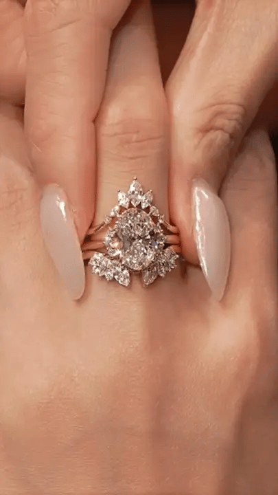 The Phoenix Stack | Marquise Wing & Oval Solitaire