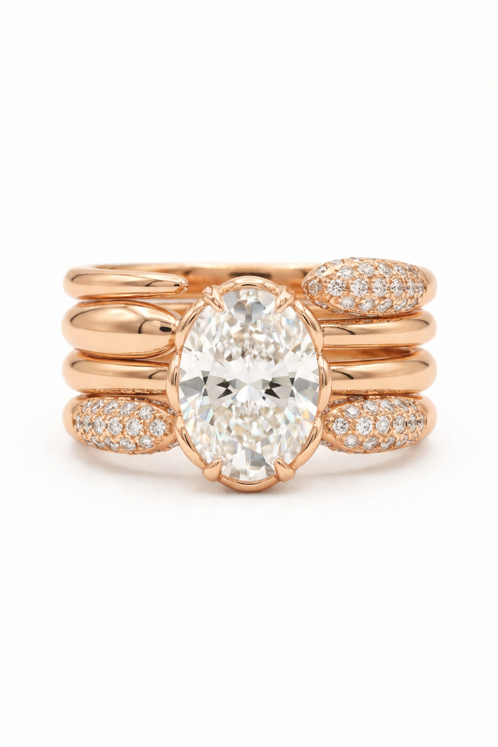 The Cocoon | Sculptural Quad-Layered Stack