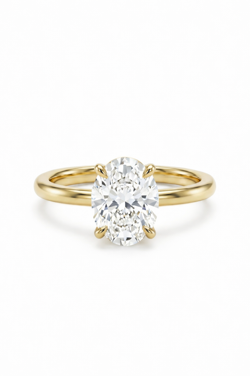 The Pantheon | Multi-Stacked Oval Solitaire & Celestial Crown Suite