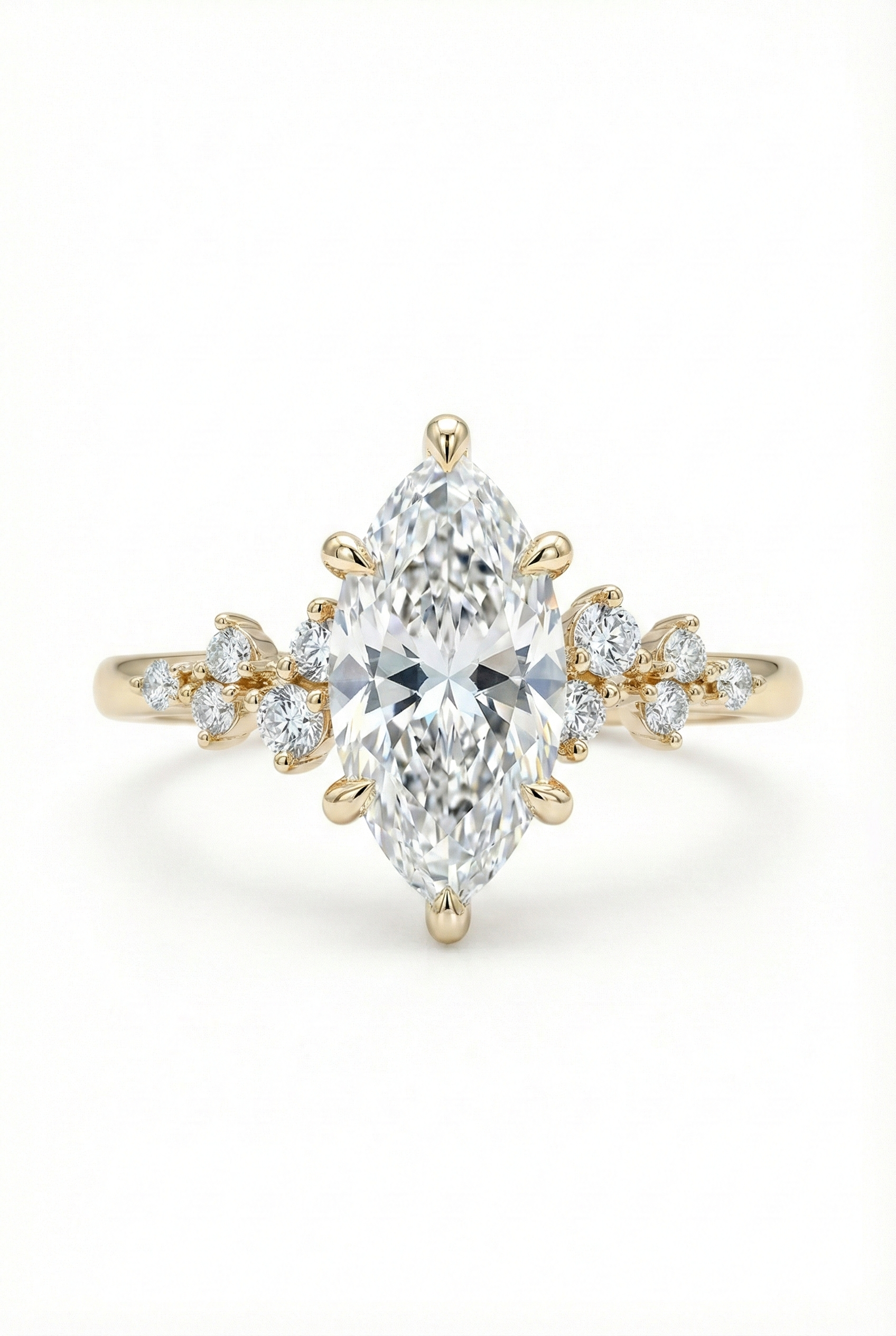 The Almond | Marquise Diamond Cluster Ring