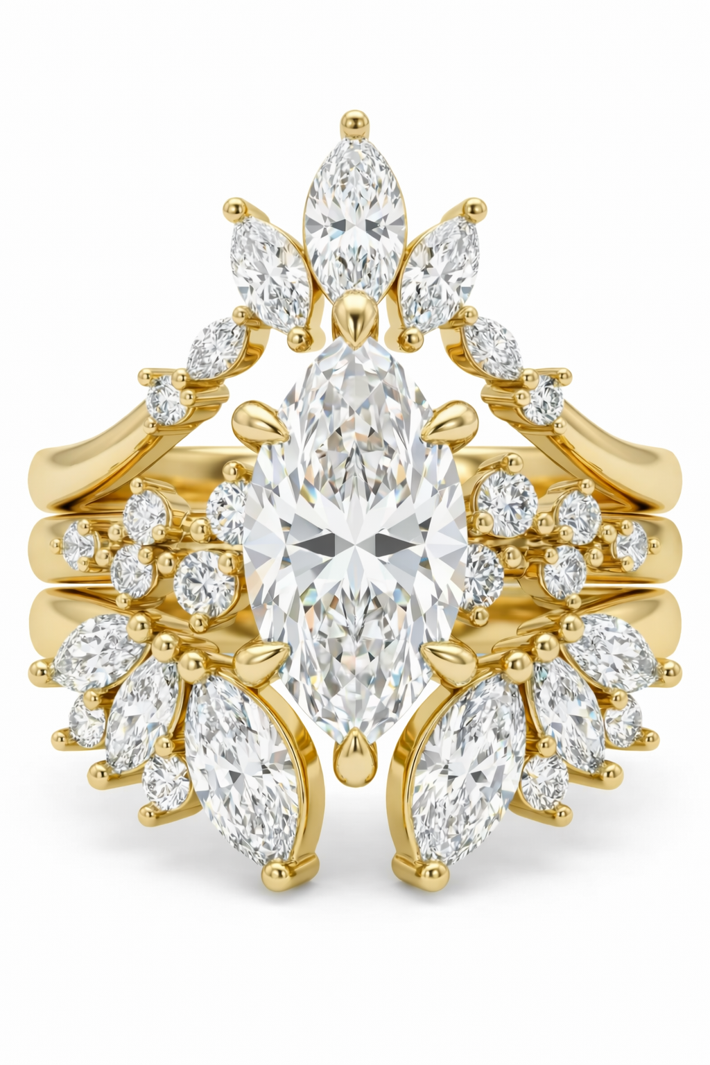 The Valkyrie | Triple-Stacked Marquise Empress Suite