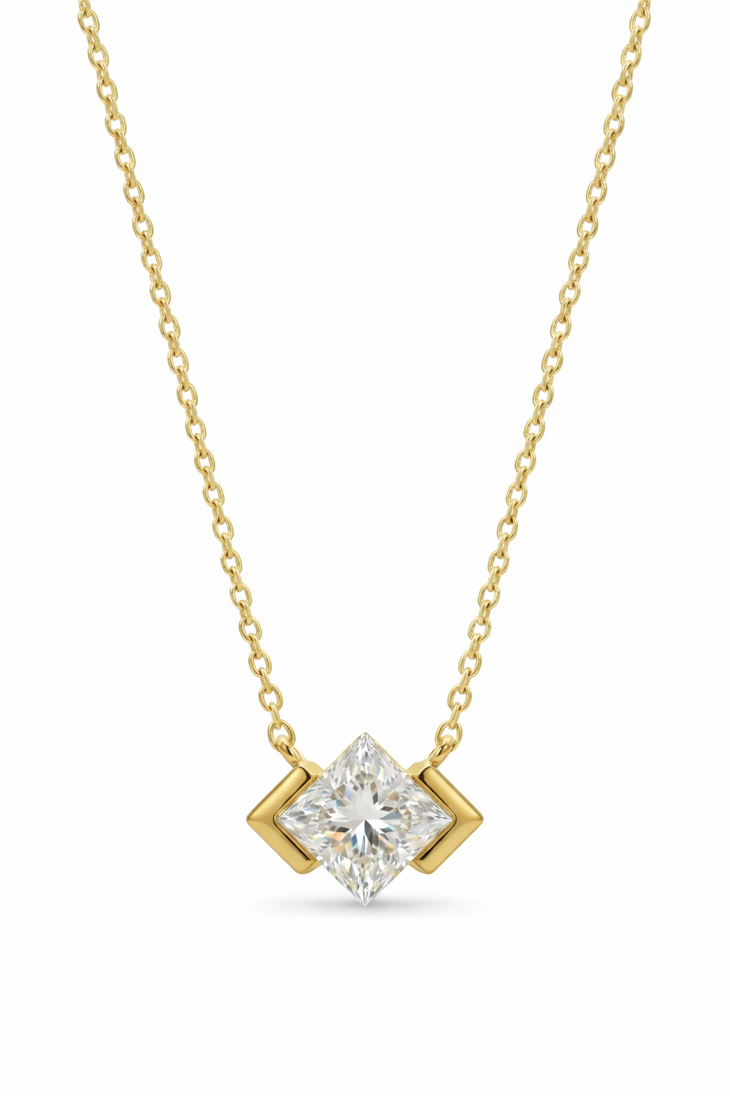 The Kite | Lozenge-Set Princess Cut Necklace