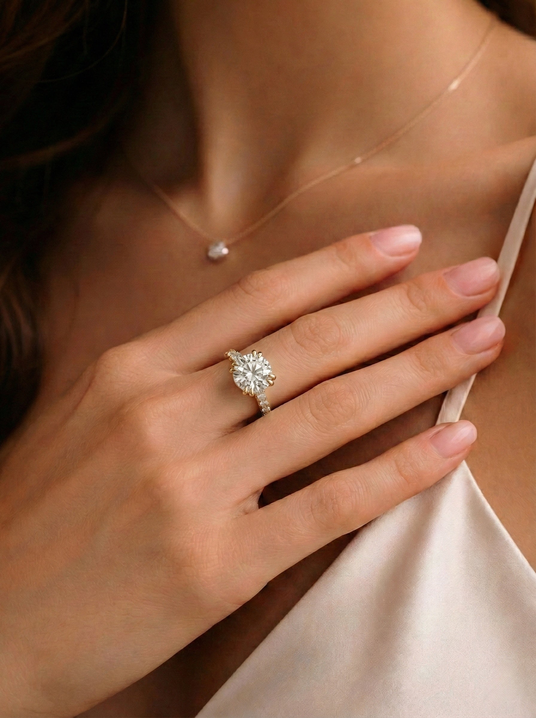 The Stella | Round Brilliant Hidden Halo Ring