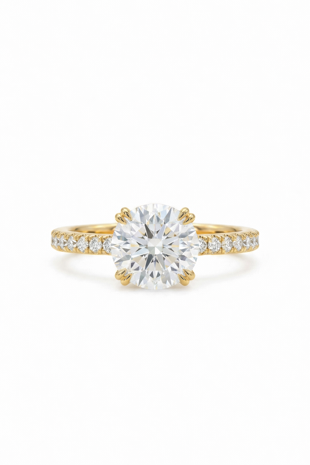 The Stella | Round Brilliant Hidden Halo Ring