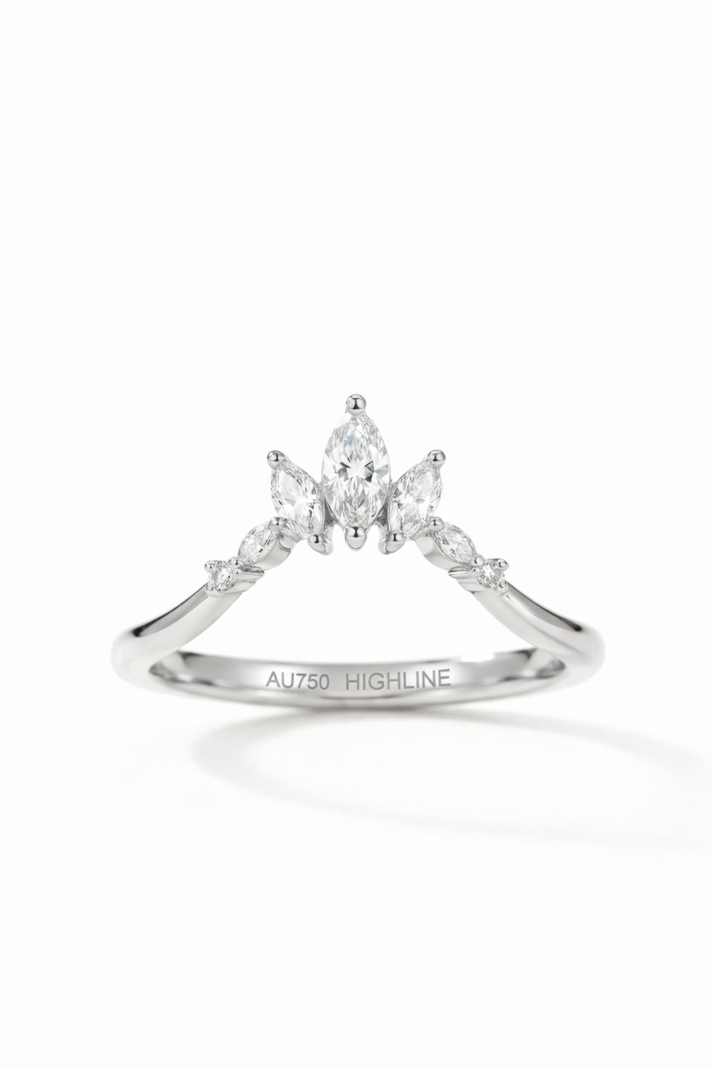 The Diadem | Marquise Chevron Band
