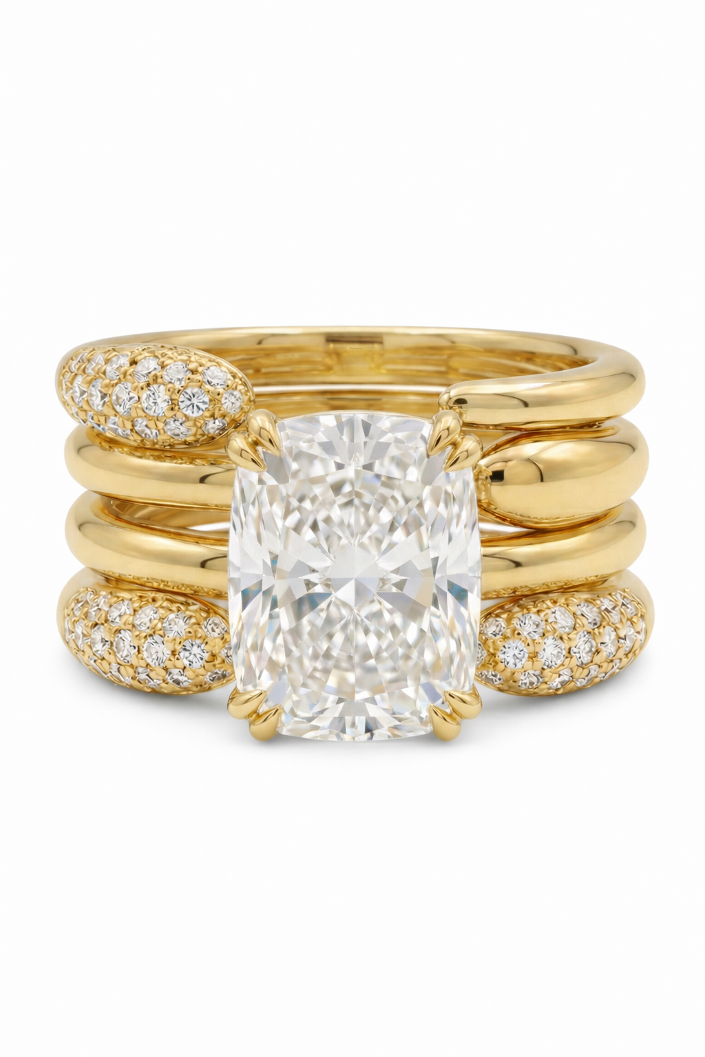 The Capri | Bold Gold Radiant Ring