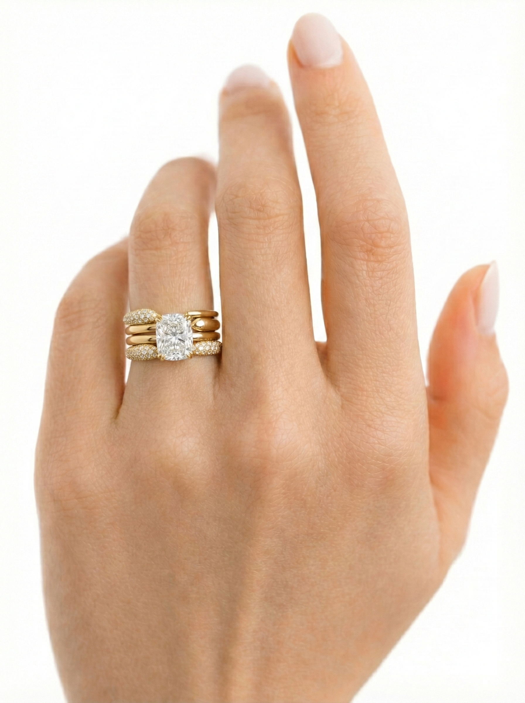 The Capri | Bold Gold Radiant Ring