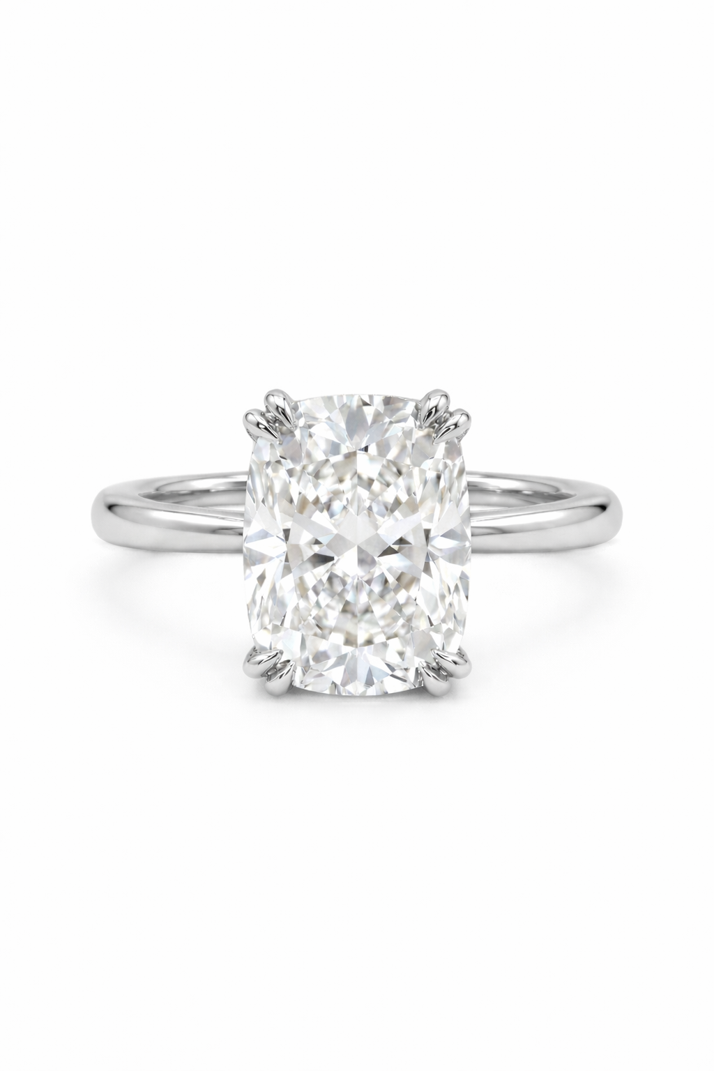 The Pillow | Elongated Cushion Solitaire Ring