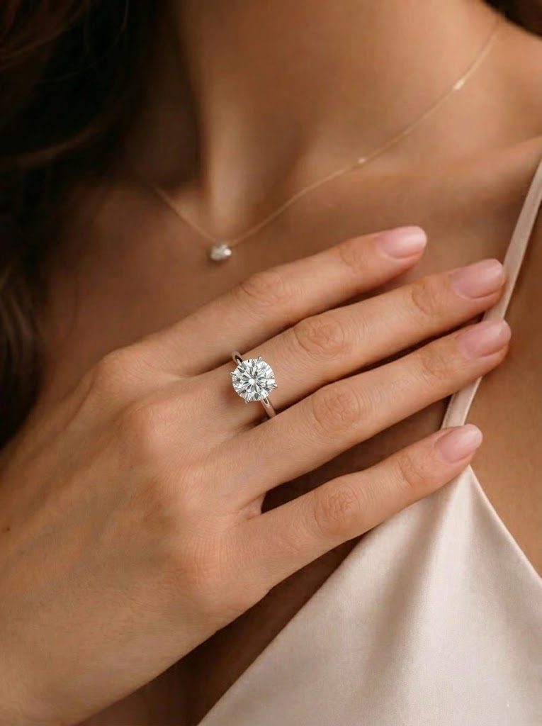 The Axiom | Round Brilliant Signature Solitaire