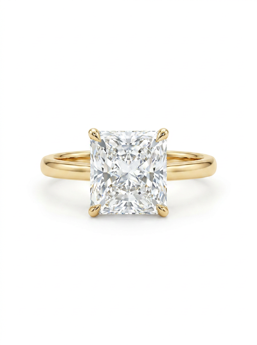 The Prism square radiant diamond solitaire — lab-grown diamond jewelry by Highline Diamond