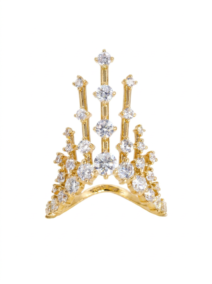 The Skyline | Tiered Pillars Diamond Ring