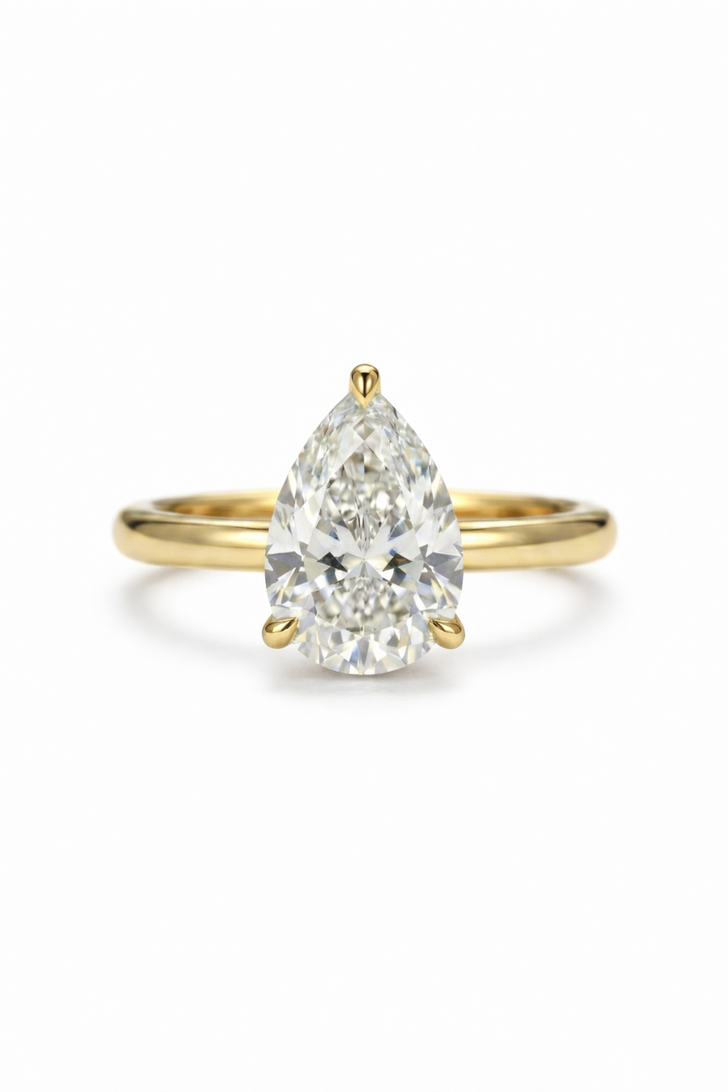 The Dew | Pear Cut Solitaire Ring