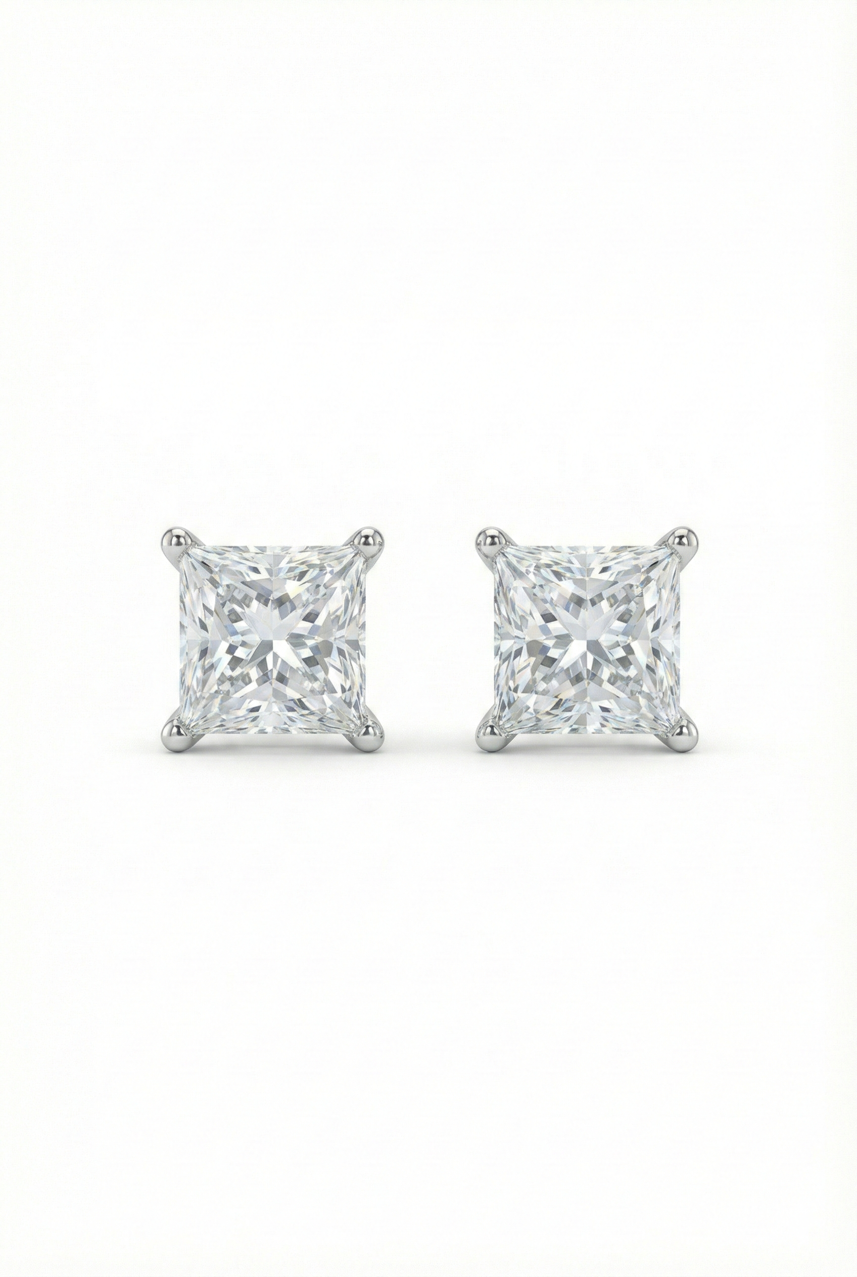 The Square | Princess-Cut Diamond Studs