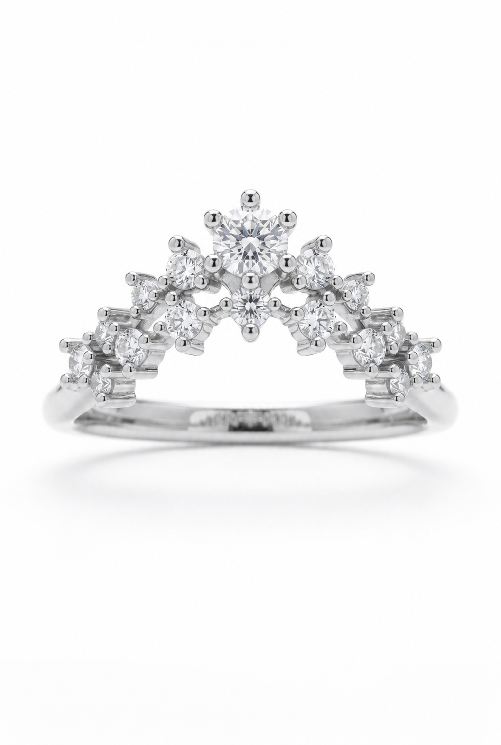 The Veil | Lace Chevron Contour Band