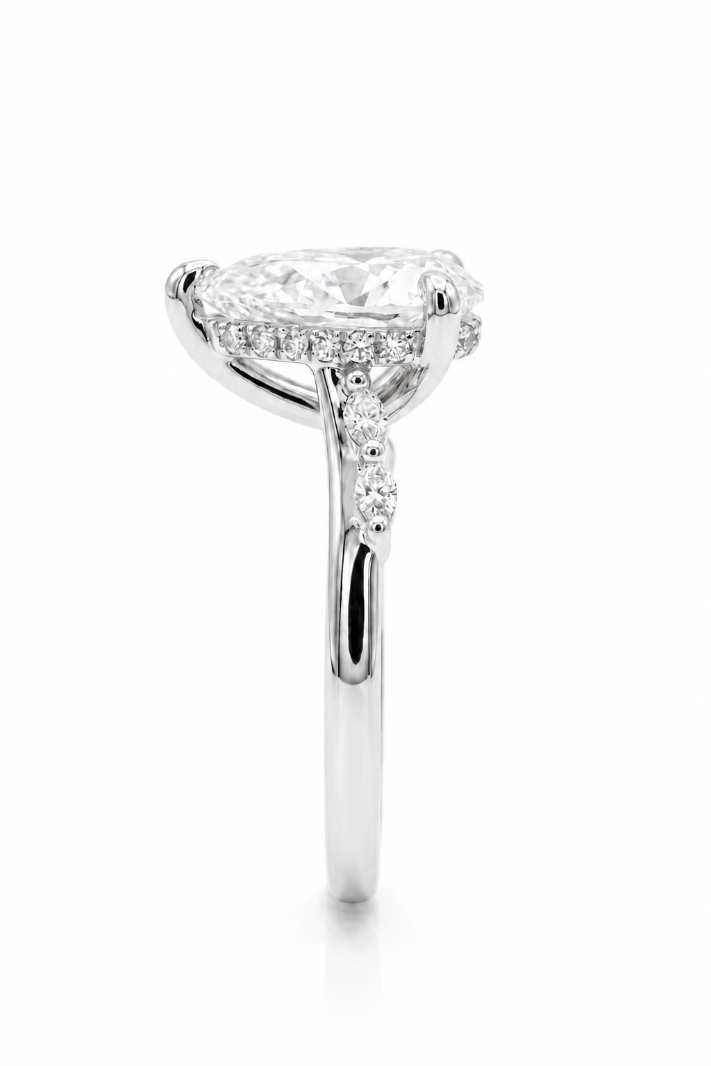 The Vine | Asymmetrical Pear & Marquise Bypass Ring