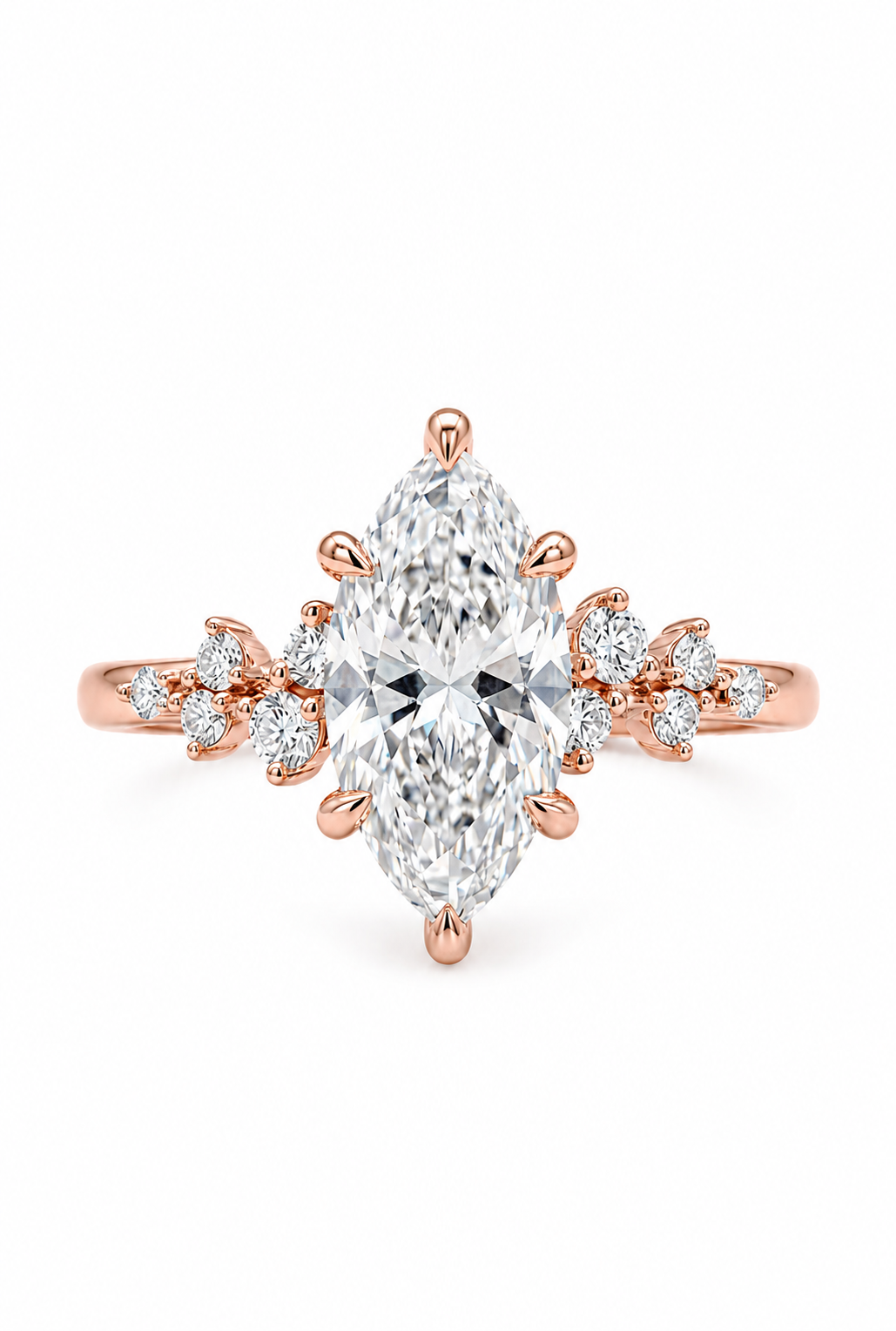 The Almond | Marquise Diamond Cluster Ring