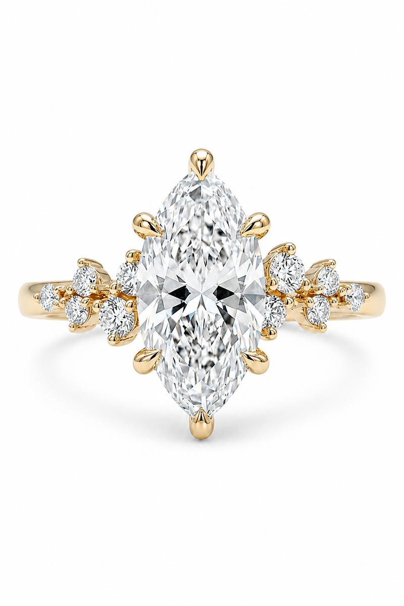 The Almond | Marquise Diamond Cluster Ring