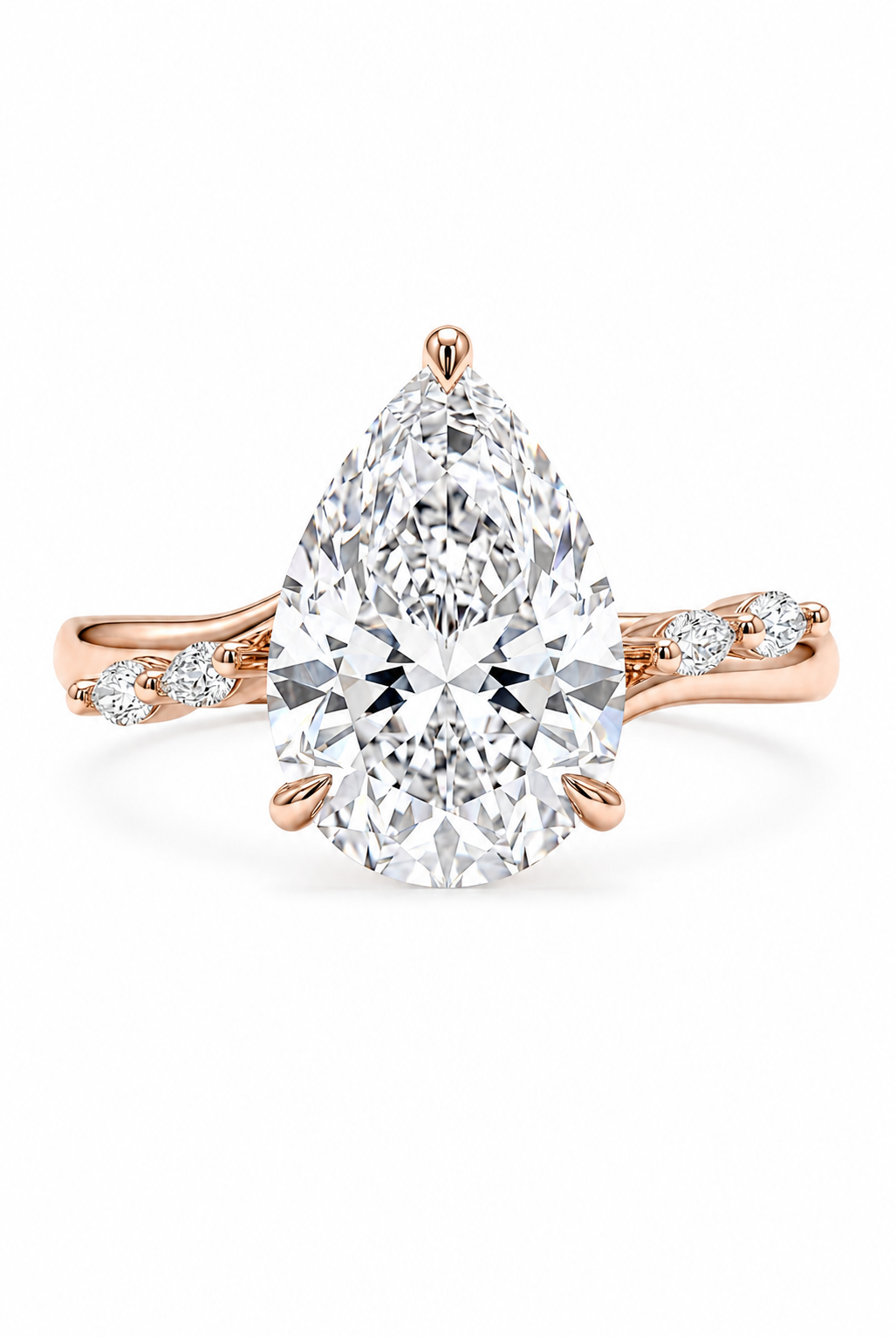 The Vine | Asymmetrical Pear & Marquise Bypass Ring