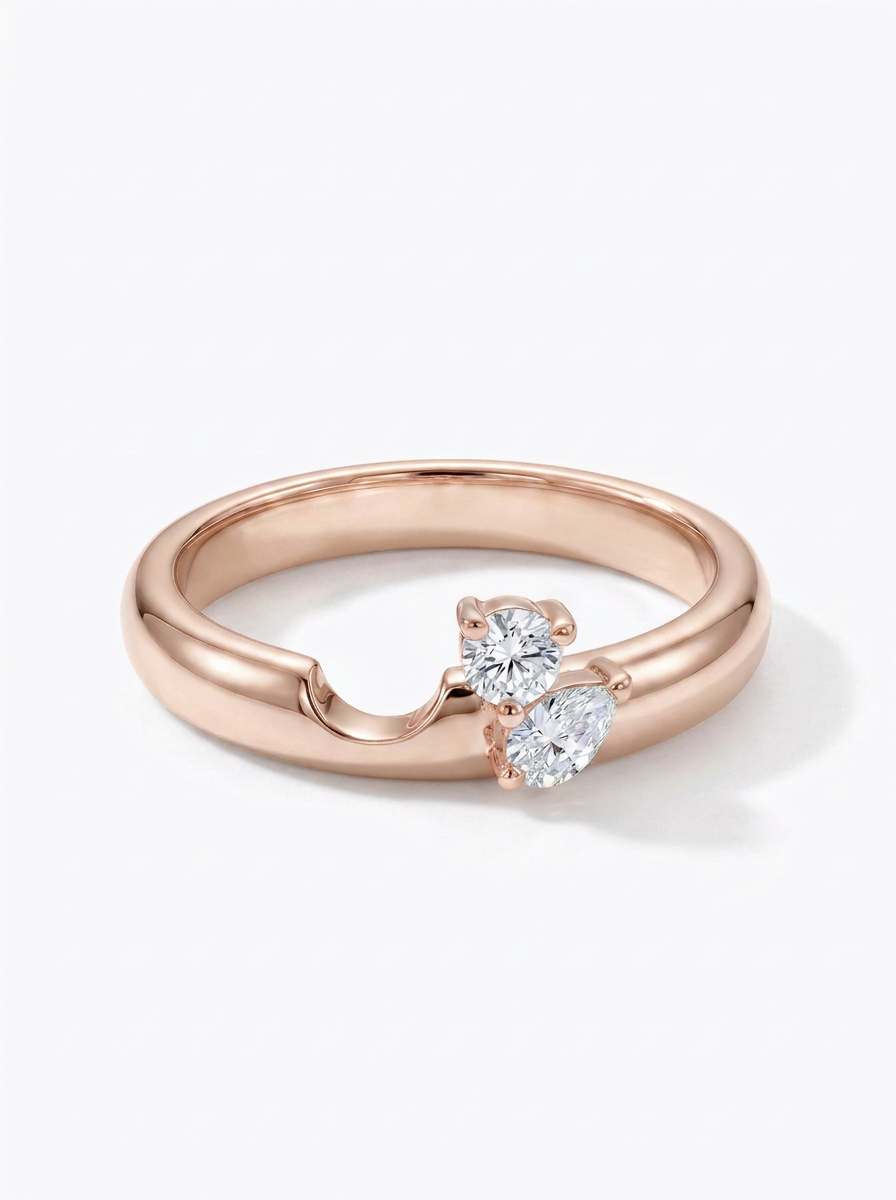 The Interlock | Modular Toi et Moi Nesting Band