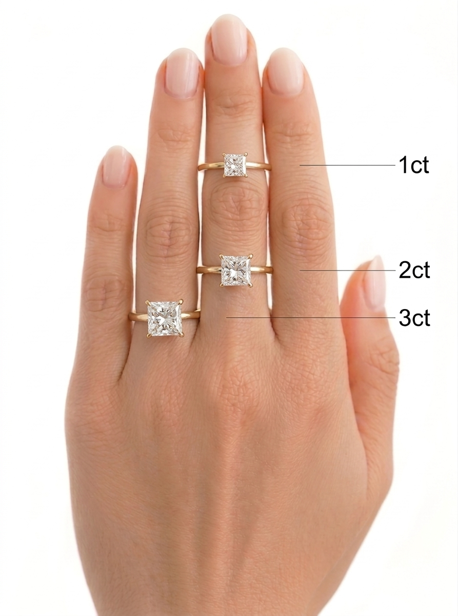 The Sugar | Princess Cut Solitaire Ring