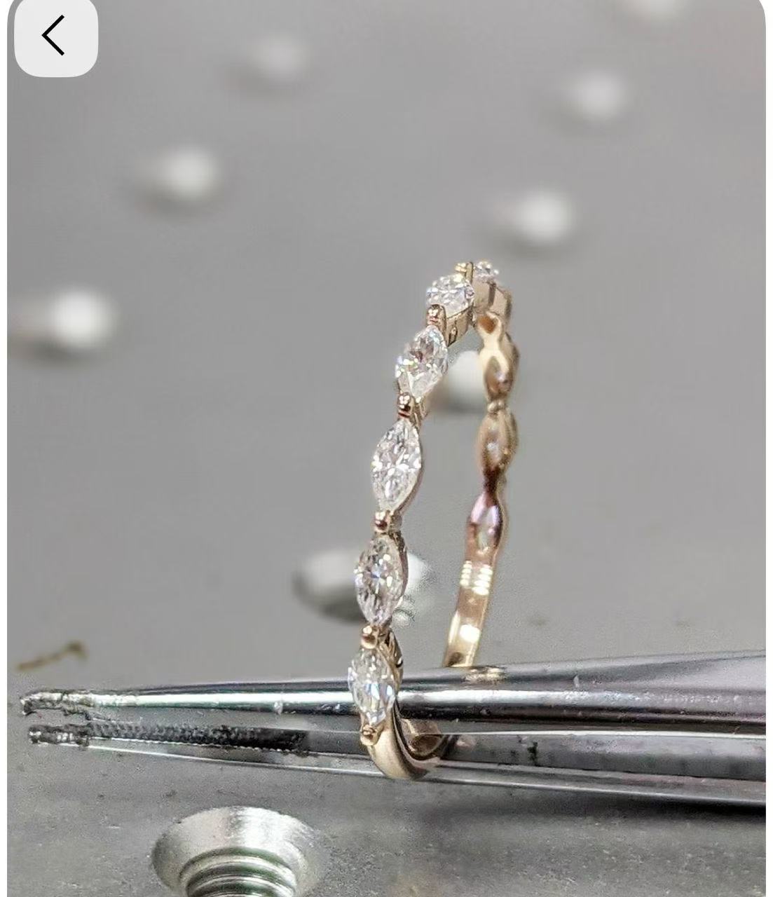 Custom 3ct Marquise Diamond Bridal Set for Sean Awoonor-Renner