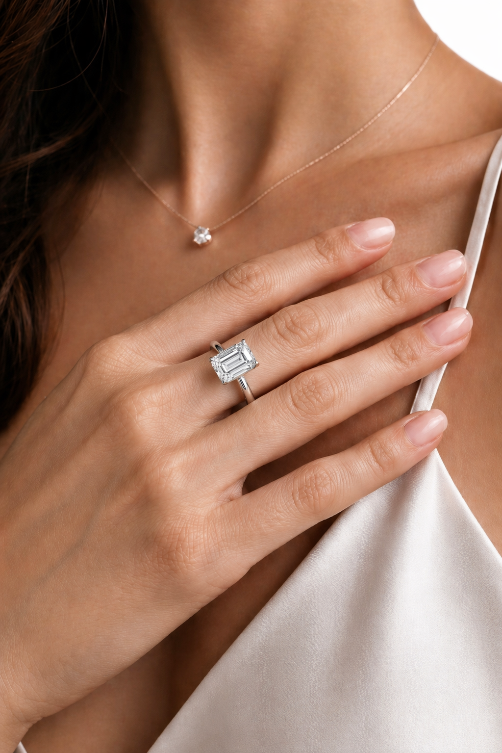 The Mies | Emerald-Cut Architectural Solitaire