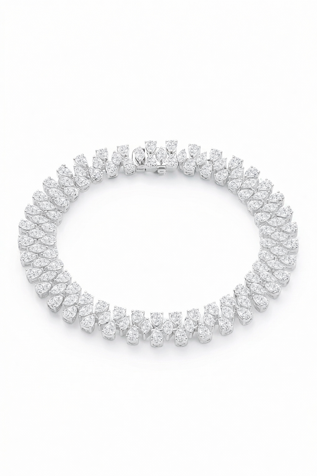 The Lace | Pear-Cut Woven Bracelet