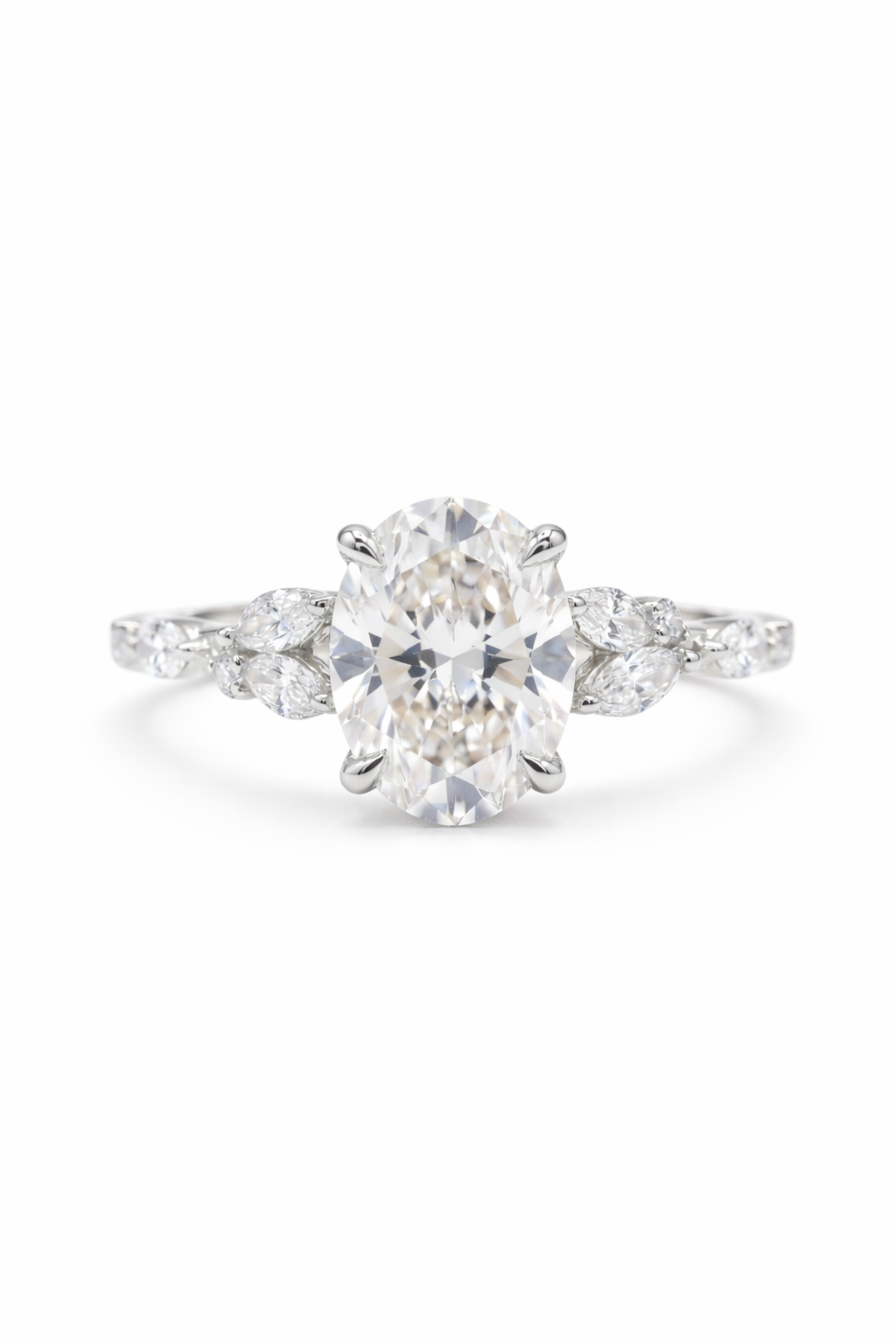 The Laurel | Marquise & Round Diamond Cluster Ring