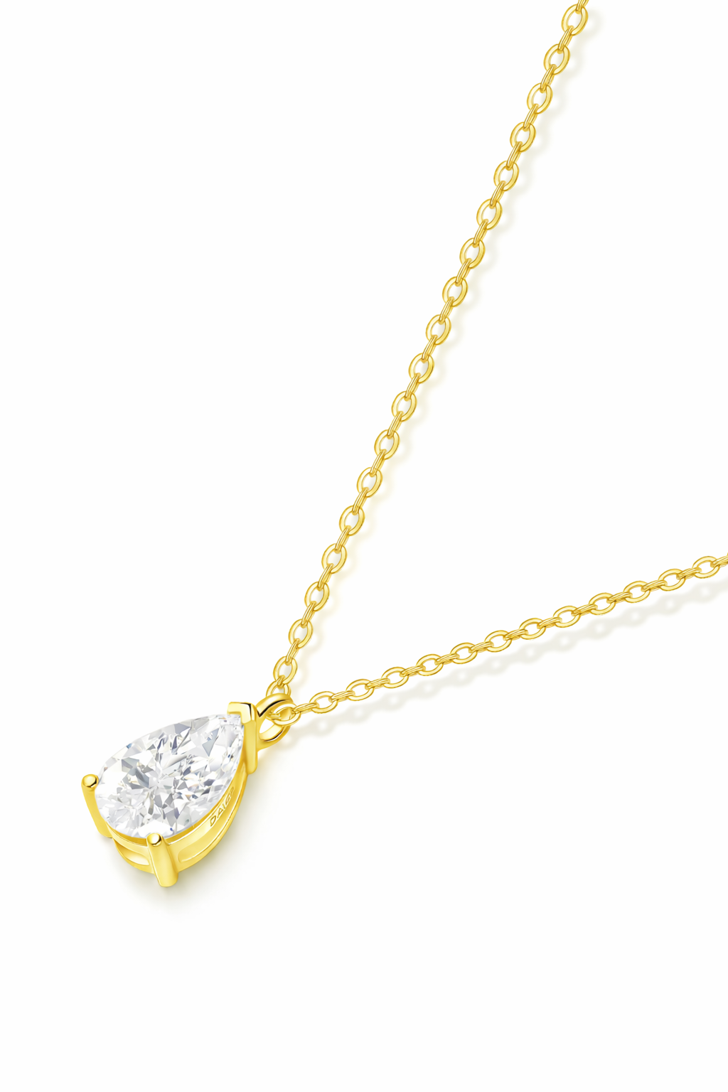 The Raindrop | Pear Diamond Solitaire Necklace