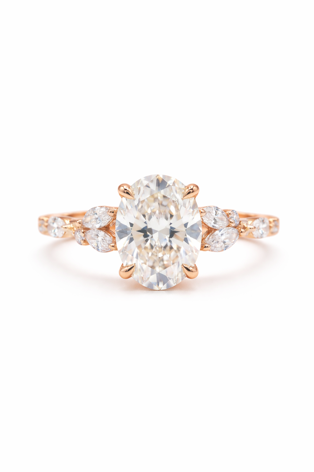 The Laurel | Marquise & Round Diamond Cluster Ring