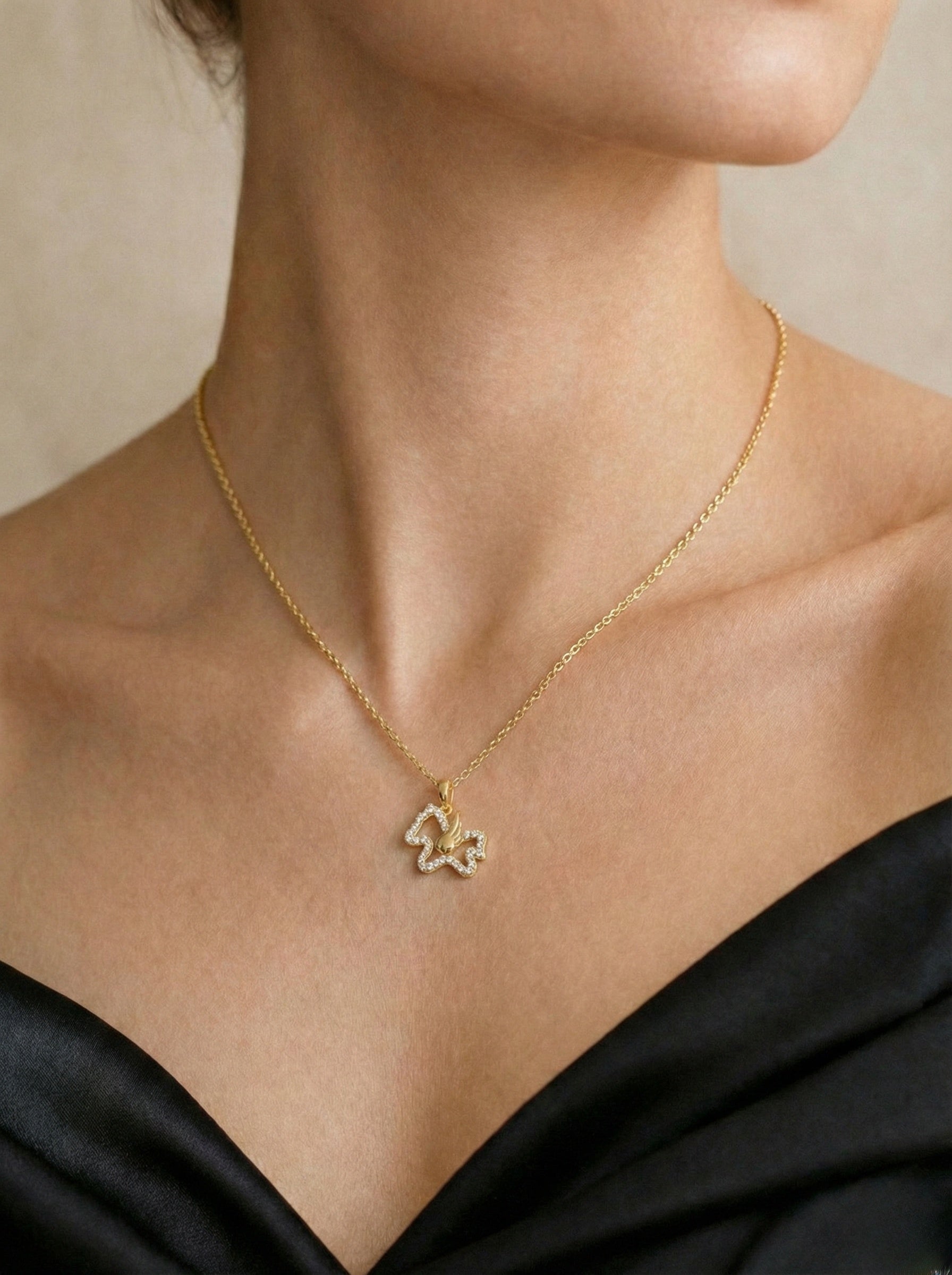 The Pegasus | Diamond Winged Stallion Pendant