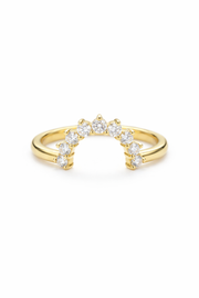 The Orbit | Round Diamond Curved Band