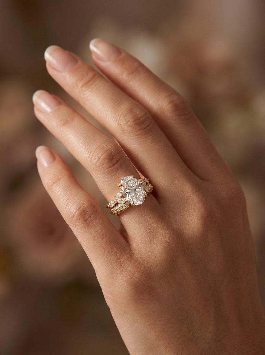 The Reef | Oval Cluster "Bubble" Ring