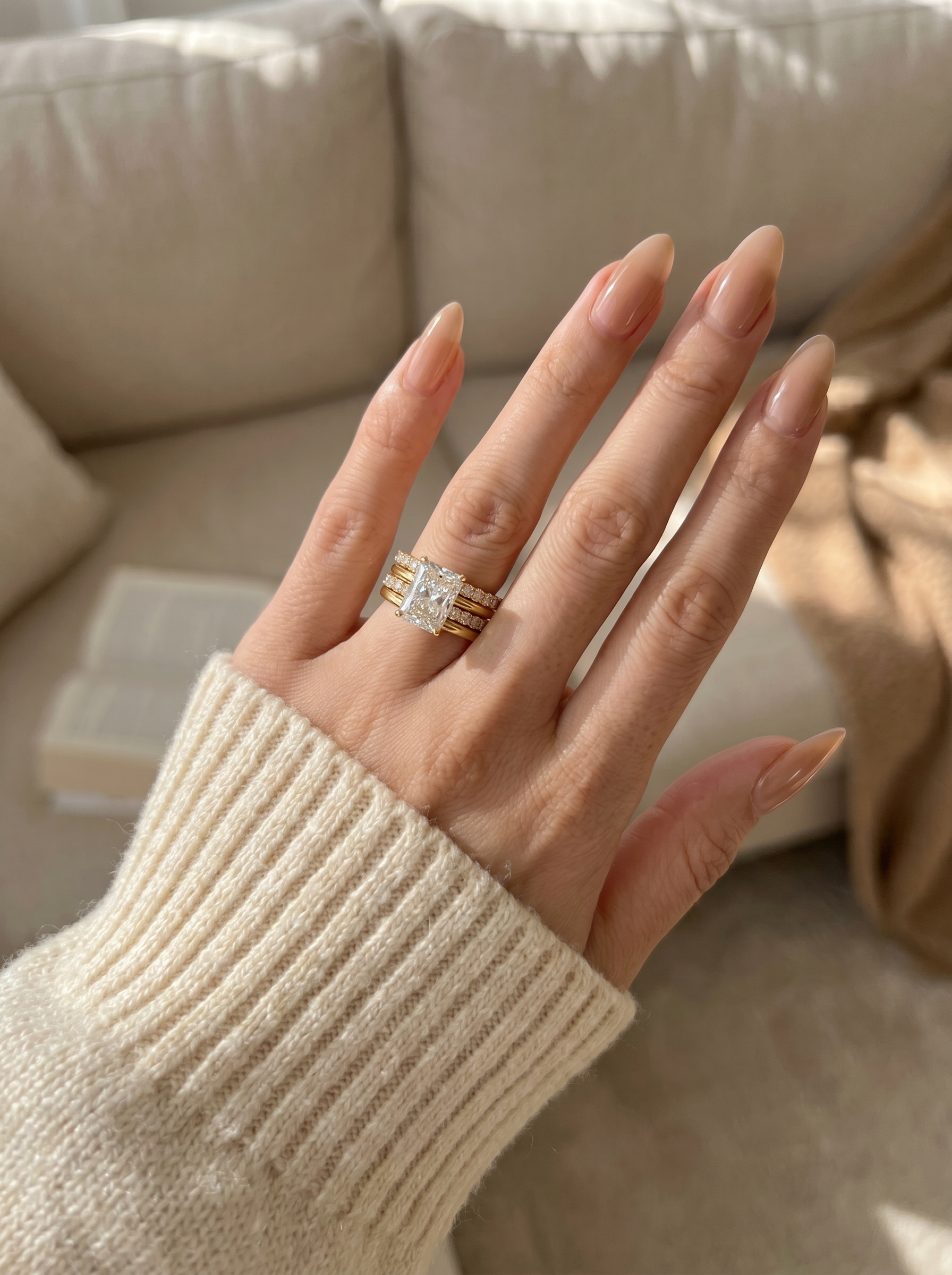 The Cadence | Radiant Cut Multi-Row Rhythmic Band