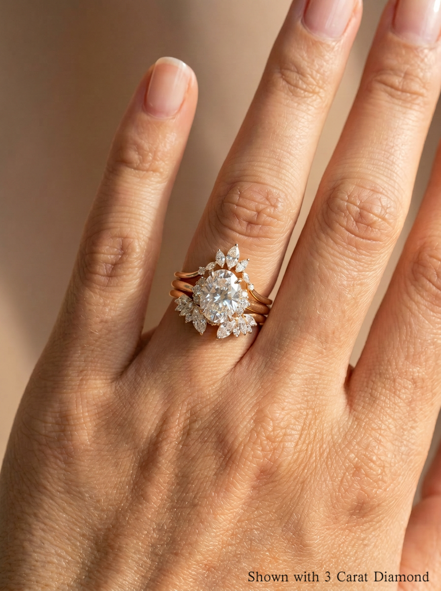 The Phoenix Stack | Marquise Wing & Oval Solitaire