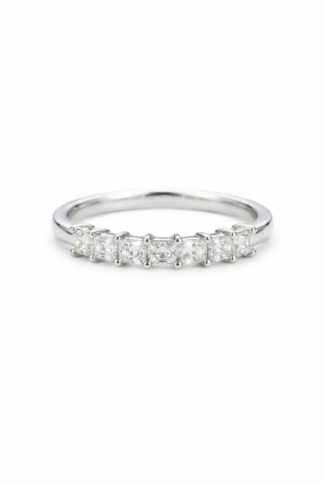 The Domino | Princess Cut Eternity Band