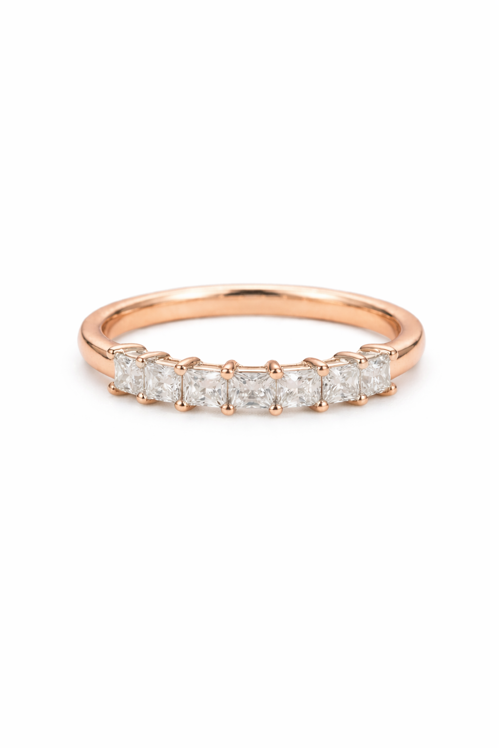 The Domino | Princess Cut Eternity Band