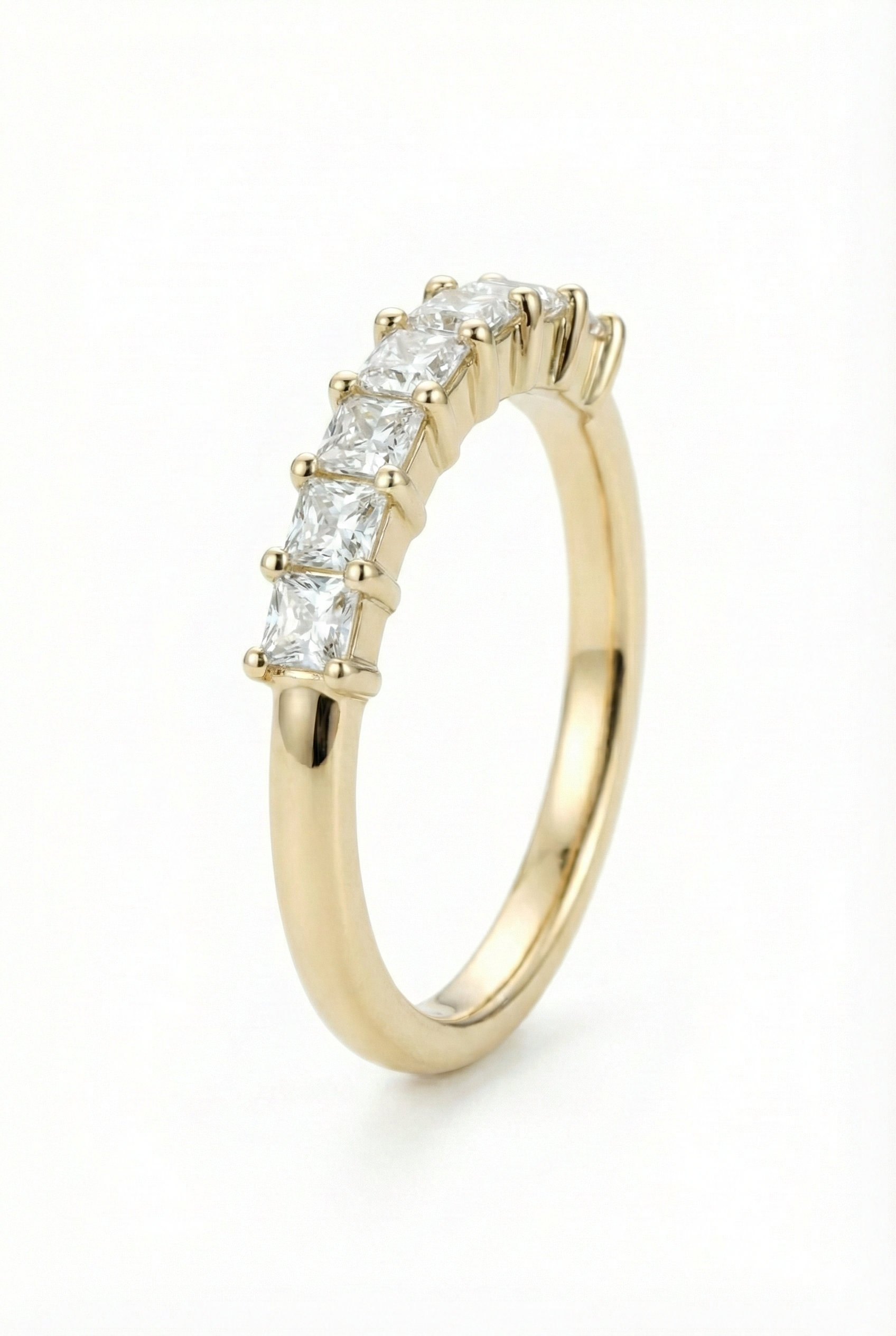 The Domino | Princess Cut Eternity Band